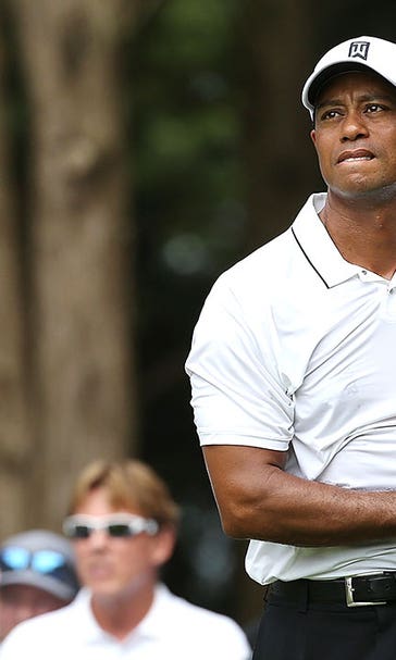 After bogey-filled start, Woods turns it around for first-round 68